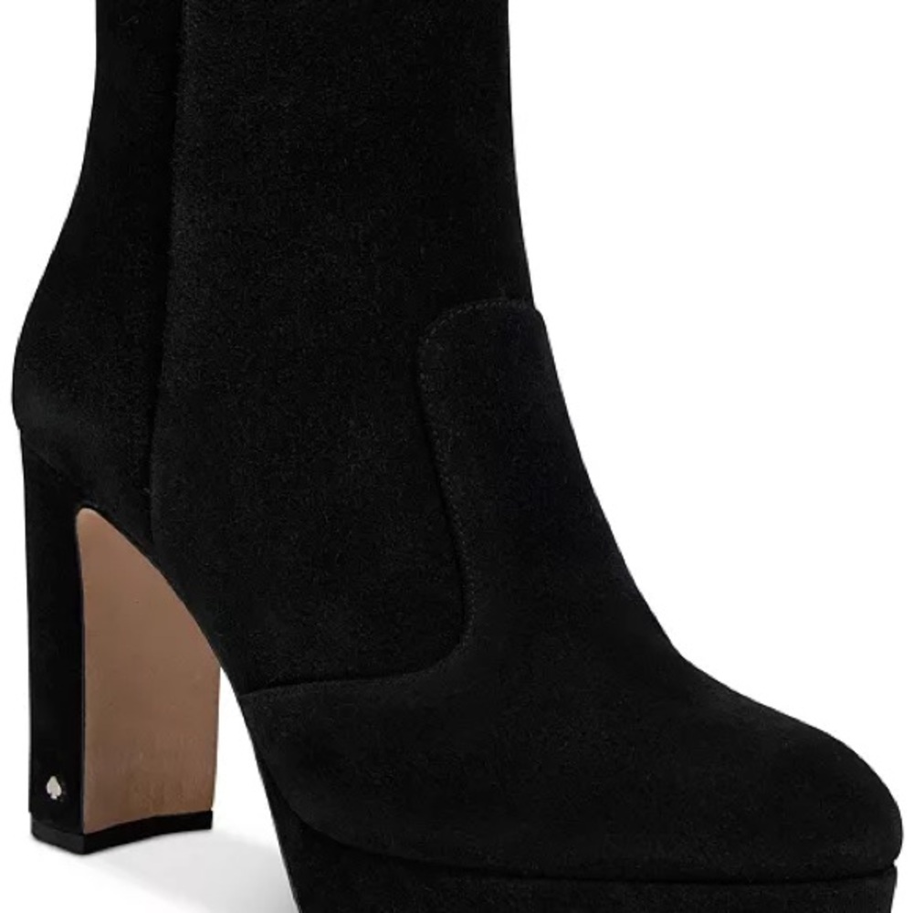 Kate Spade Barrett Black Suede Booties, SIZE 6